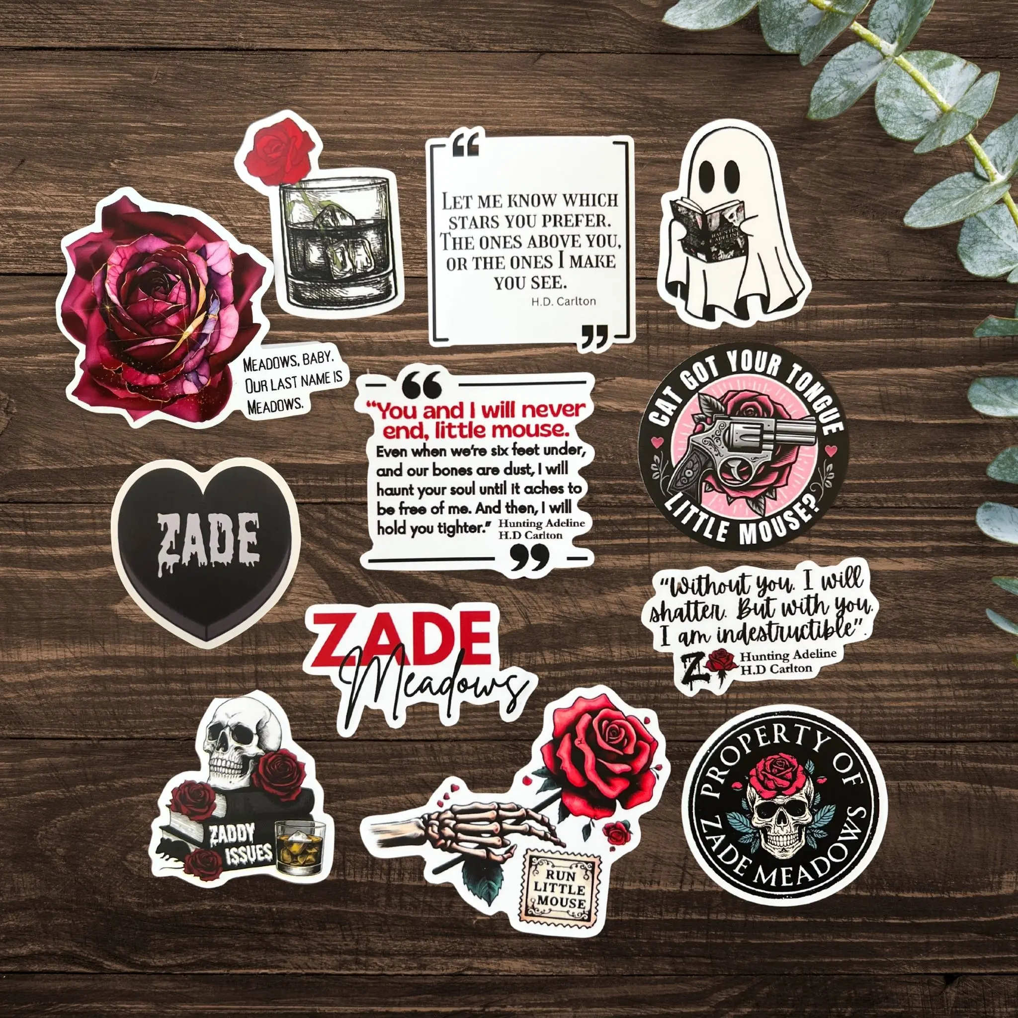 Haunting Adeline Inspired Sticker Pack of 12