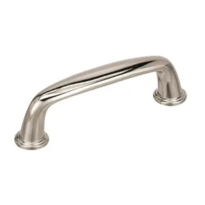 Amerock  3 in. Kane Cabinet Pull - Polished Nickel