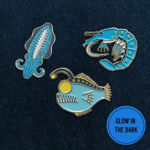 3-Pack Bioluminescence Anglerfish, Cuttlefish, Shrimp