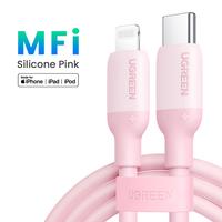 USB C to Lightning Pink-Silicon