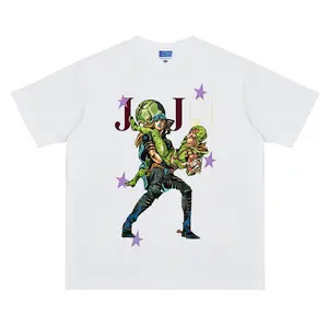 JoJo "Johnny Joestar Pose" Anime Vintage Oversized Tshirt DTG Print 180GSM Cotton Original Design Crewneck Regular Shoulder Unisex Streetwear
