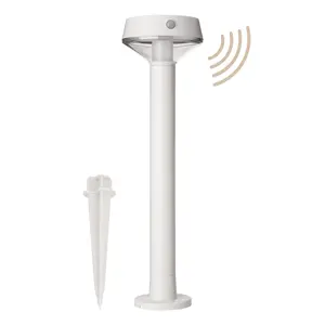 EcoPath Solar LED Landscape Path Light or Fence Post Light with Linkable IR Motion Sensor and Daylight Sensor