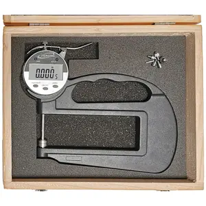 iGaging 4" Digital Thickness Gauge Set - Quick Release, Contact Points, Digital Readout, Lever Handle for Tools & Hardware Measuring Applications