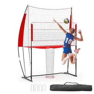 Gaomon Portable Volleyball Net System, 8x11 Ft, Customizable & Adjustable Height, Oxford Fabric, Quick Assembly, Outdoor Indoor Practice Use, Includes Ground Stakes & Carrying Bag, Customizable Height
