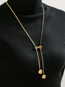 Women's Stainless Steel Necklace, Durable Plated Jewelry Accessory, Perfect Gift for Women & Girls, Everyday Wear