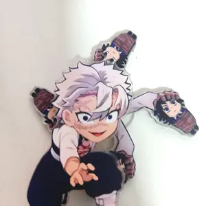 Demon Slayer Anime Peripheral Hand Can Rotate Ornament Shinazugawa Sanemi Tomioka Giyuu 5CM Acrylic Stand Figure Fans Gift