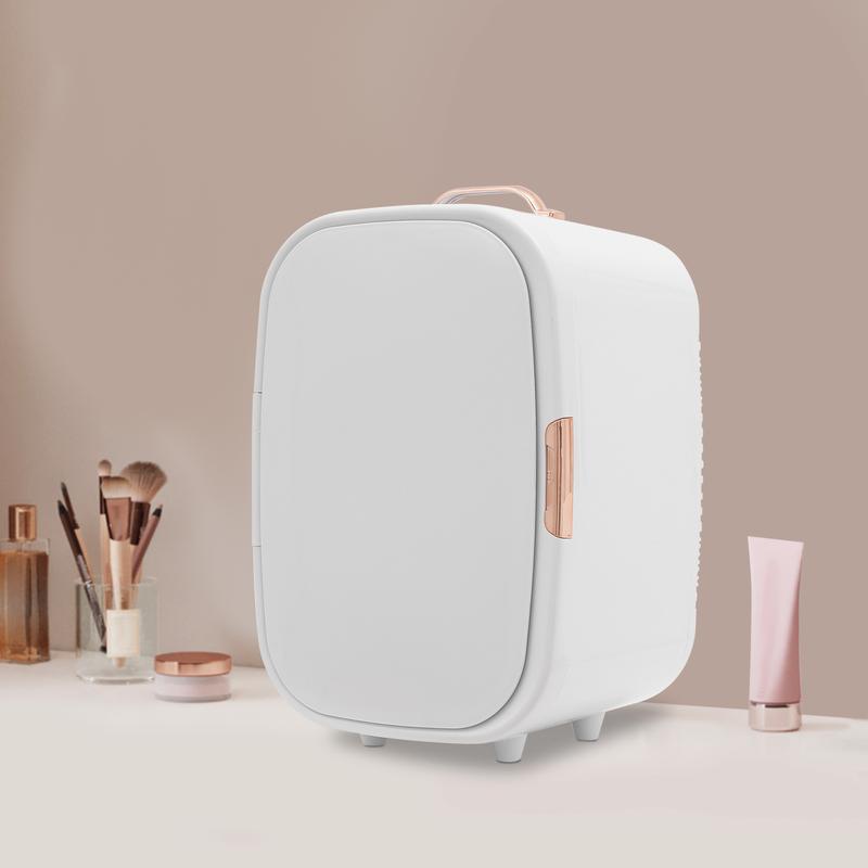 CNCEST 12.68Qt Cosmetic Refrigerator Dual Cooling Heating 39-140°F Quiet 20dB with Car Home Adapter for Skincare Makeup