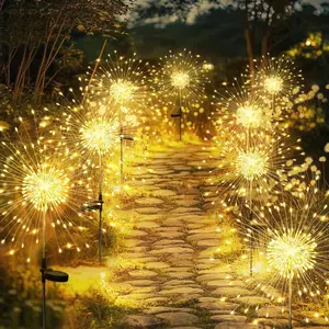 【Springtok】GIGALUMI Garden Outdoor Decor Lights 120 LED, Solar Garden Lights for Yard Outside Fairy Garden Lights Decorative, Solar Lights for Yard Pathway Flowerbed Planter Balcony Patio Garden Decor