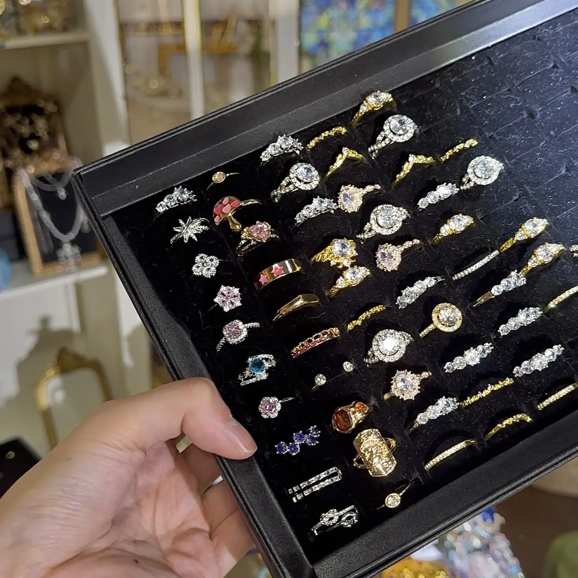 【Live Only】1$ Costume Princess Ring | Stacking Ring Sets - Gold & Silver Tone | Princess, Coquette, Floral Halo, Stackable Y2K Bling
