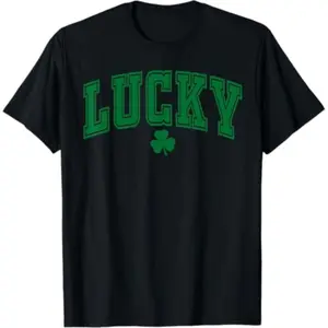 Lucky Shamrock St Patrick Day T Shirt for Men and Women
