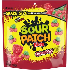 SOUR PATCH KIDS Cherry Soft & Chewy Candy, Share Size, 10.86 oz
