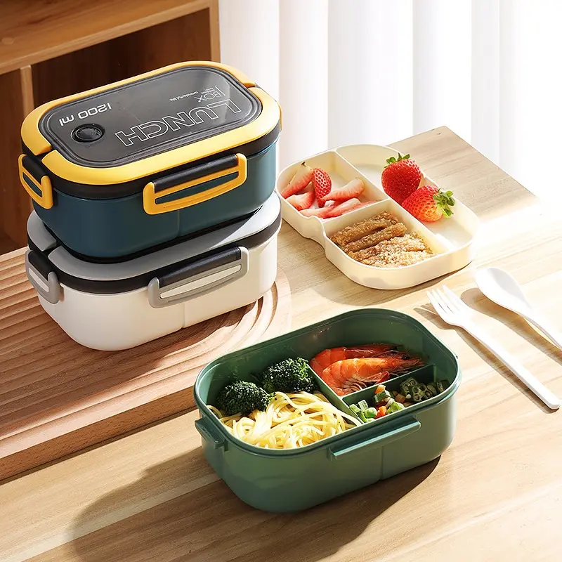 2-Piece Student Lunch Box Set + Insulated Handbag Combo, Large Capacity Foldable Storage Bag, Ideal for School, Office, Camping, Picnic