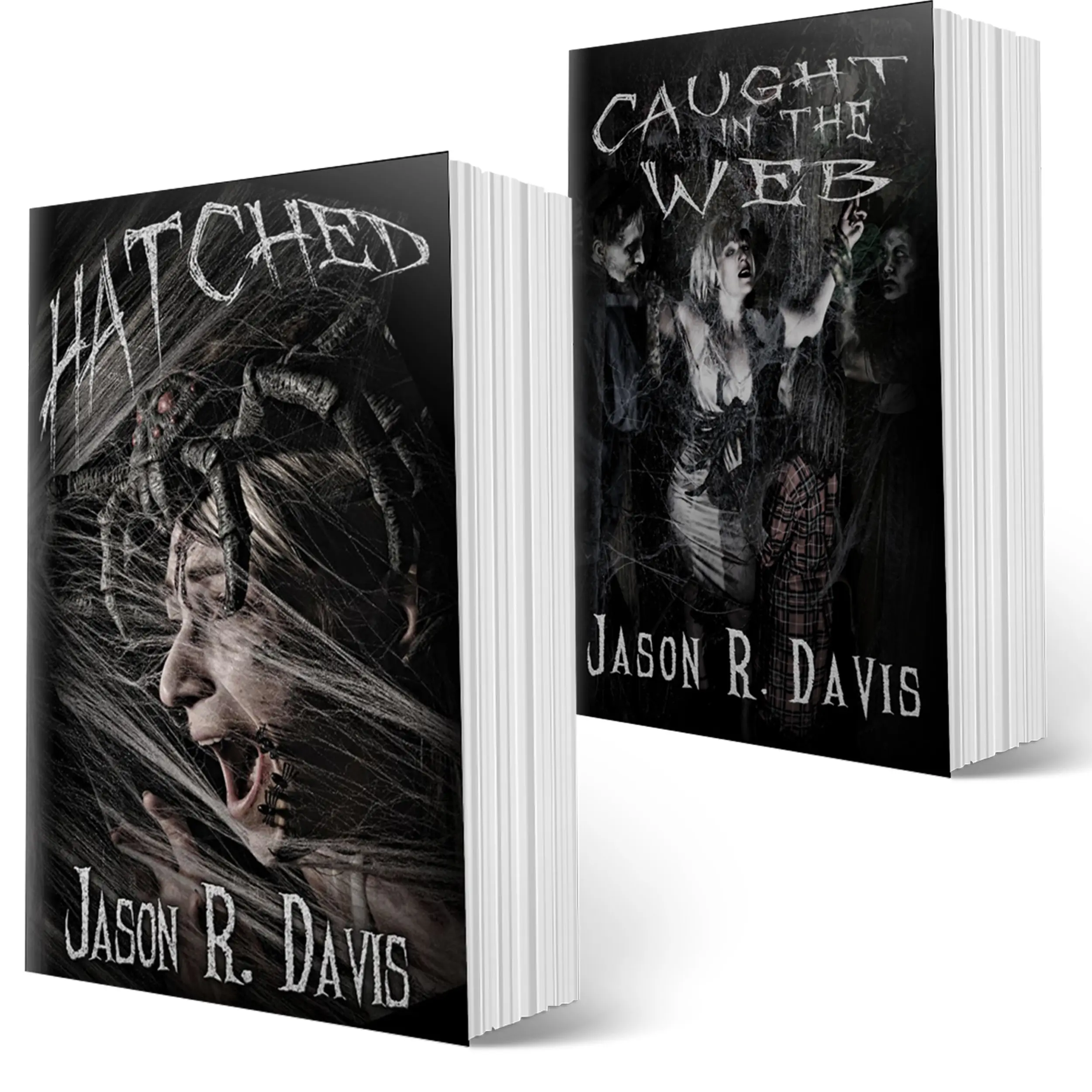 Invisible Spiders Bundle by Jason Davis - Signed Copies featuring Hatched and Caught in the Web