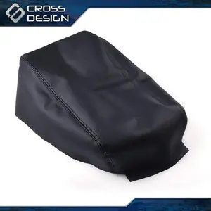 CROSSDESIGN Fit For 2008-10 Dodge Charger Leather Synthetic Center Console Armrest Lid Cover
