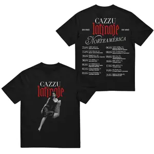 Cazzu Latinaje Tour 2026 T-Shirt – Latin Trap Artist Concert Graphic North America Tour Shirt Men Women Tops Fashion Cotton, Full Size, Full Colors, For Men, For Women