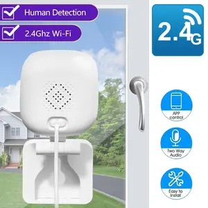 Window Stick Smart WiFi Camera, 2.4G WiFi Wireless Connection,Motion Detection Alarm, TwoWay Talk Indoor Home Camera, Dual Storage,Easy Install Camera for Family Pet Monitoring