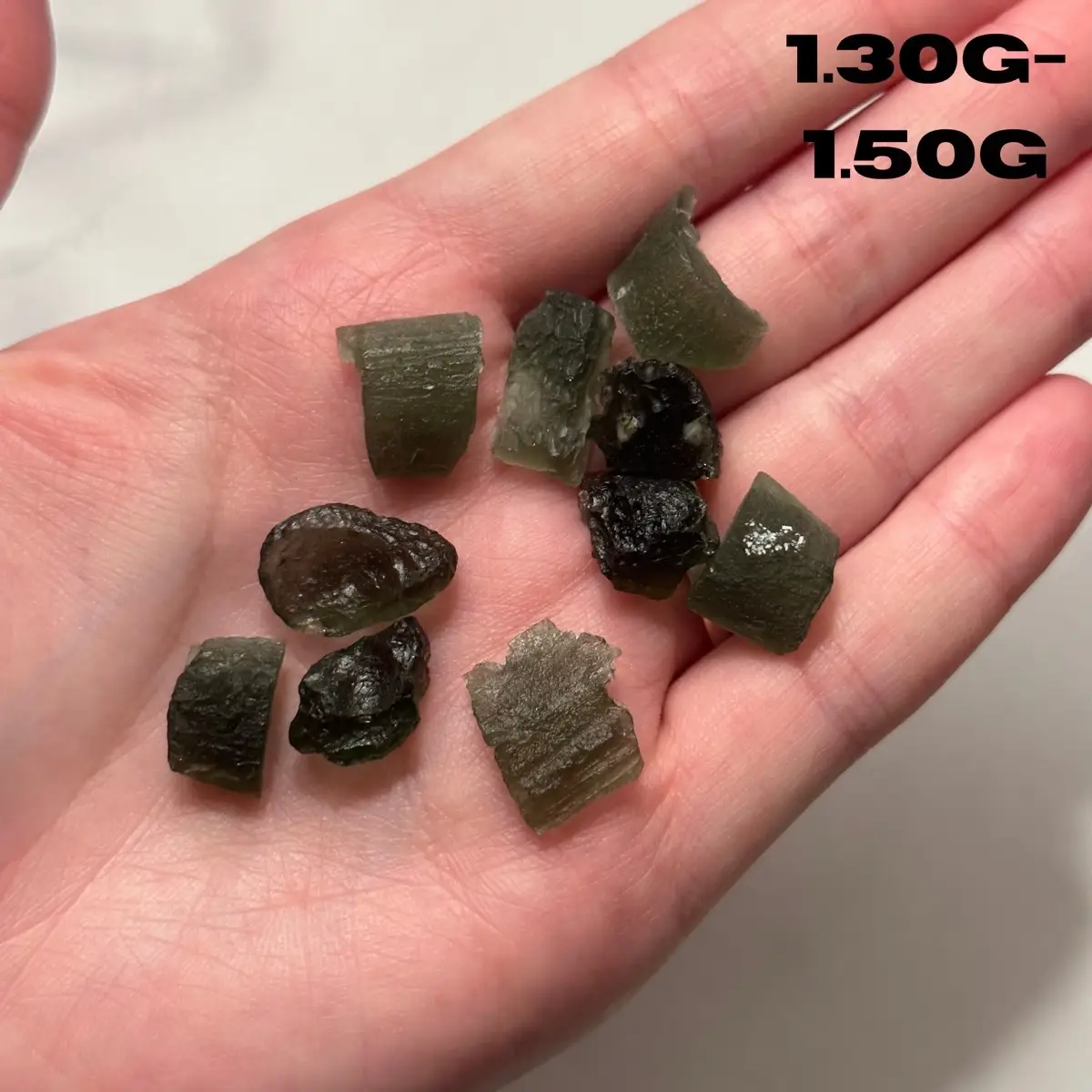 Intuitively Chosen Moldavite Specimens | Authentic Moldavite Tektite From Czech Republic