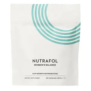Nutrafol Women’s Hair Support Supplement 45+ – Thicker Fuller Looking Hair, Refill Pouch (Bag, Not Bottle), 1 Month Supply, Daily Capsules