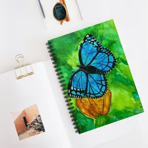Colorful Butterfly Notebook, Ruled Line Spiral Journal, Bold Insect Planner, Lined Paper Diary, Vibrant Animal Notepad planners, cute office supplies for work College Ruled Hardcover Journal