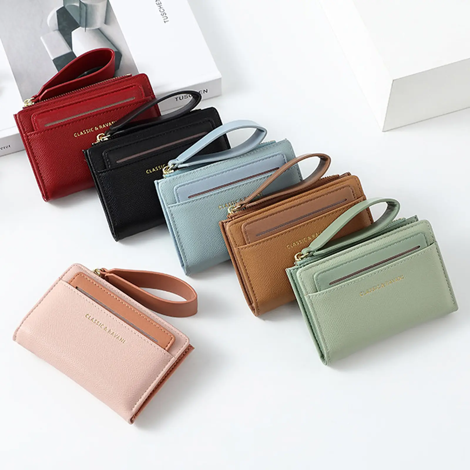 362 Wallet Ladies Small Leather Wallet for Women bifold compact card holder wallet Outdoorfun dealsforyoudays