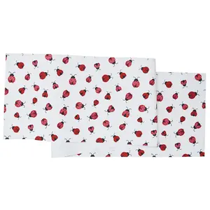 Ladybug Pattern Spring Table Runner by Valerie