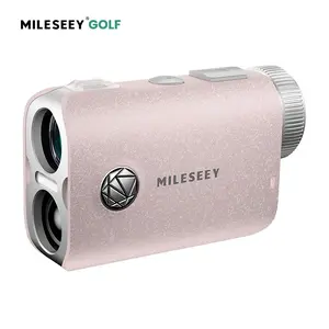 Mileseey PF1 Pink Golf Rangefinder with Slope On/Off Function, 0.1s Flag Lock Pulse Vibration, IP65 Waterproof, Measures Distances up to 1000 Yards, Ideal for Gifting to Women.