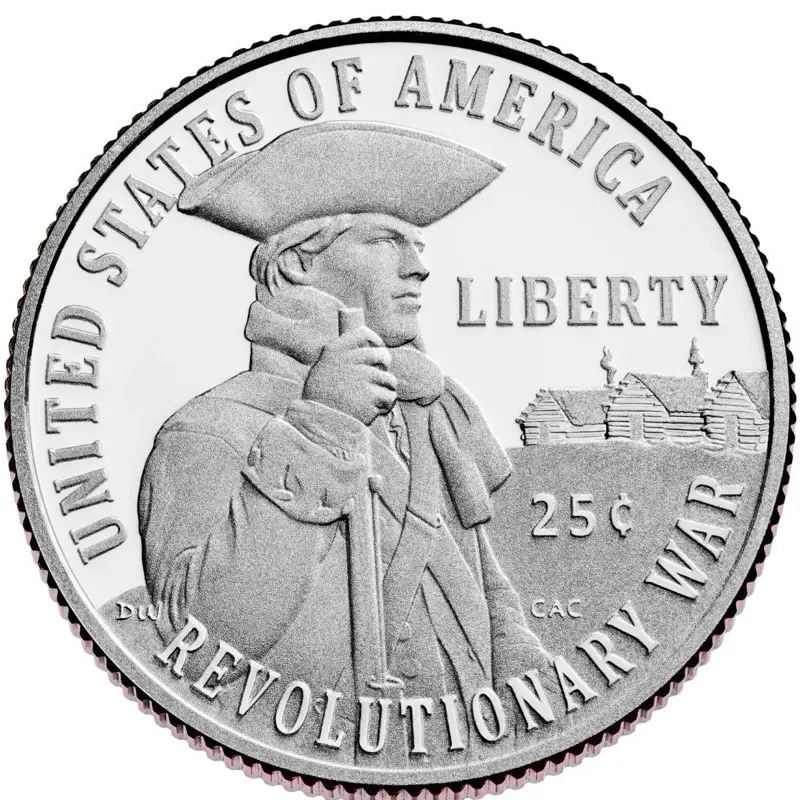 2026-S Silver Revolutionary War Proof Quarter 999 Pure Silver PROOF  Quarter / Stunner
