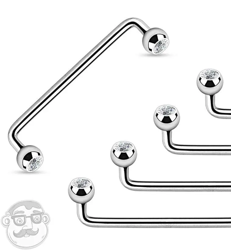 Stainless Steel CZ Internally Threaded Surface Bar