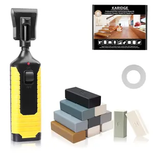Vinyl & Laminate Floor Repair Kit with Heat Pen, Hardwood Floor Scratch Repair Kit, 11 Color Wax & Markers for Scratches, Stains, Cracks & Holes