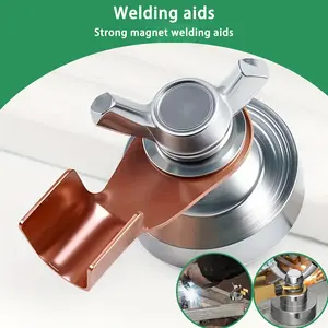 Strong Magnetic Welding Ground Clamp, Multi-Functional Metal Welding Tool, High-Temperature Resistant, Quick Adsorption, Car Repair