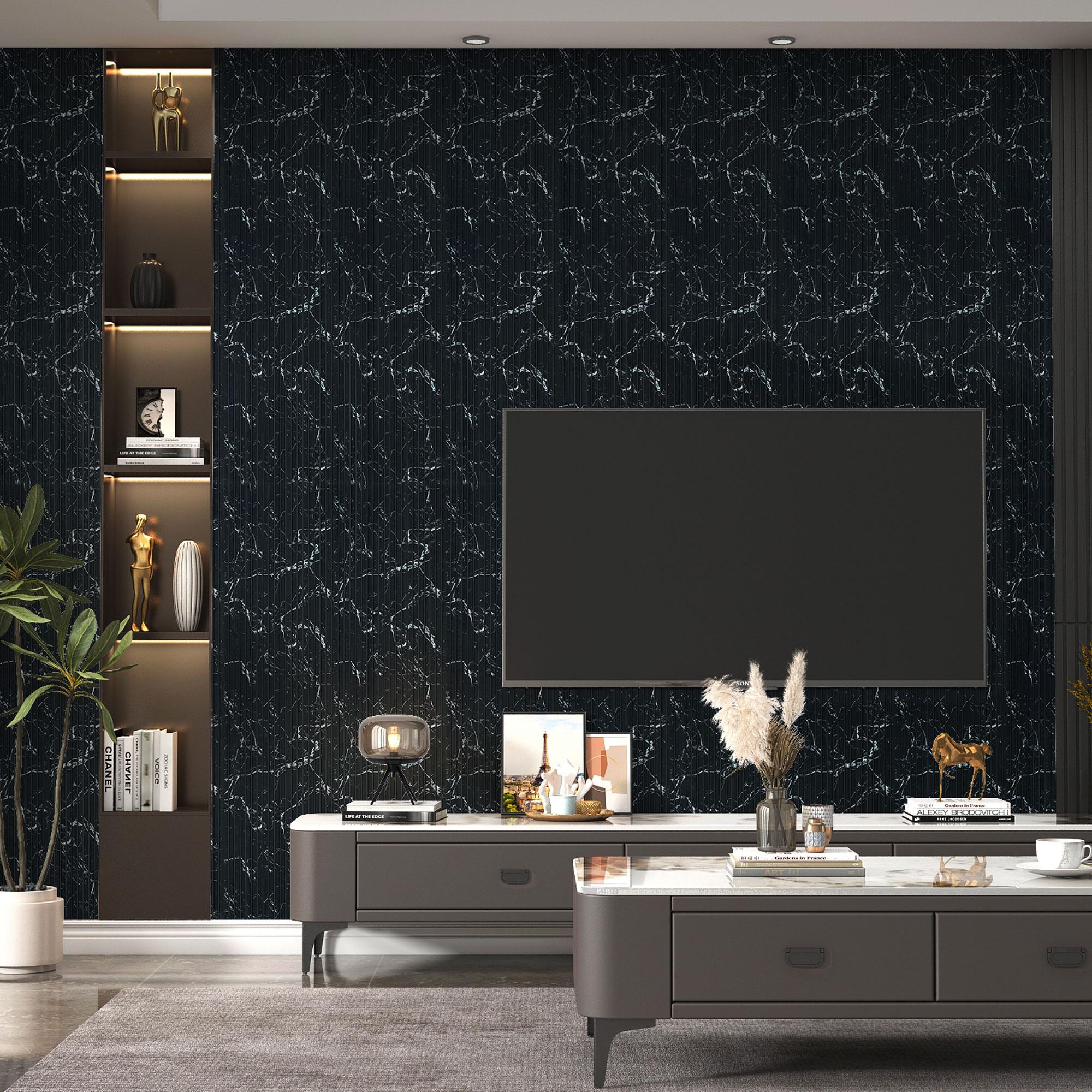 From Plain To Beautiful In Hours Mini Tambour Slats 1/2 in. x 1 ft. x 7.88 ft. Glue-Up Decorative Foam Wood Slat Walls (10 Pack)/78.8 sq. ft.