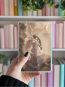 Kindle insert Angelic lovers design, Paperwhite, colorsoft, basic, oasis, basic, fire, kobo, ereader, fantasy, romantasy, goth, gift book lover