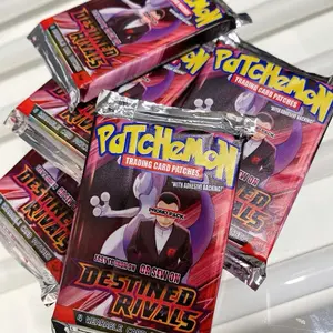Tcg Trading Card Patches - Rivals set - 4 Iron On Patches, Promo Pack Featuring Various Characters and Designs