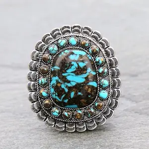 Western Stone Phone Grip & Stand Turquoise
