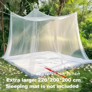 Outdoor Summer Double-Door Mosquito Net Tent, Insect-Proof Garden Net, Foldable Ground Netting for Pavilions, Porches, Garden Terraces