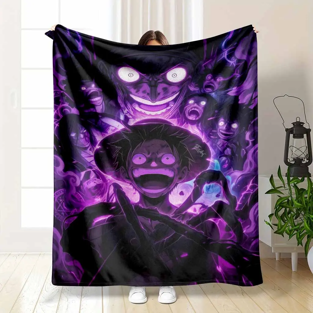 Dark Energy Anime Power Aura Print Flannel Throw Blanket - Soft, Cozy, Lightweight, Breathable, Durable, Wrinkle Resistant - 30x40in (Small for Babies), 60x80in (Large for Adults) - Ideal for Daily Office Life, Home Decor, Gifting, 30*40Inch（Small For Bab