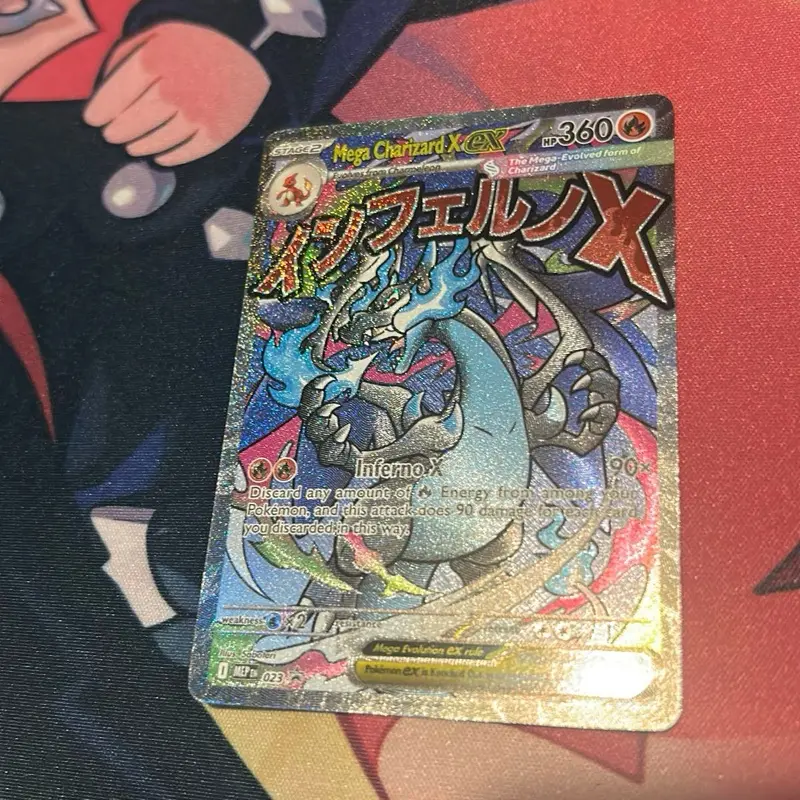 Mega Charizard X ex #023 Black Star Promo Pokémon Card – Full Art Holo – Near Mint