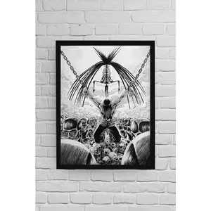 Eren Yeager Attack on Titan Paths Realm Founding Titan Rumbling Anime Wall Art Shingeki no Kyojin Anime Decor AOT Fan Gift