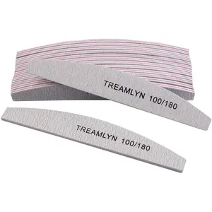 10 Pcs Rough Nail File 100/180 Grit, Heavy Duty Nail Files for Acrylic/Natural Nails, Emery Boards for Nails, Strong Finger Nail Filler, Coarse Nail File for Home and Salon Use