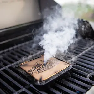 Stoaked Instant Smoker 6-Pack, Pre-Filled White Oak Wood Pellets, Smoker Box for Gas and Charcoal Grill, 1-Hour Burn Time, Great for Backyard BBQ .