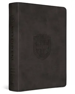 USED-ESV Men's Study Bible (Trutone, Charcoal, Shield Design) by ESV Bibles (Imitation Leather)