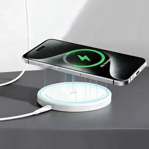 Magnetic Wireless Charger Pad For Magsafe iPhone 17 16 15 14 13 12 Pro Max AirPods Desktop Type C Magnet Fast Charging Phone Stand Multifunctional Desktop Charger