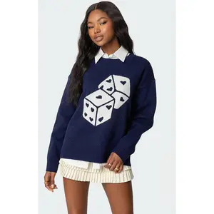 Edikted Women's Roll the Dice Sweater