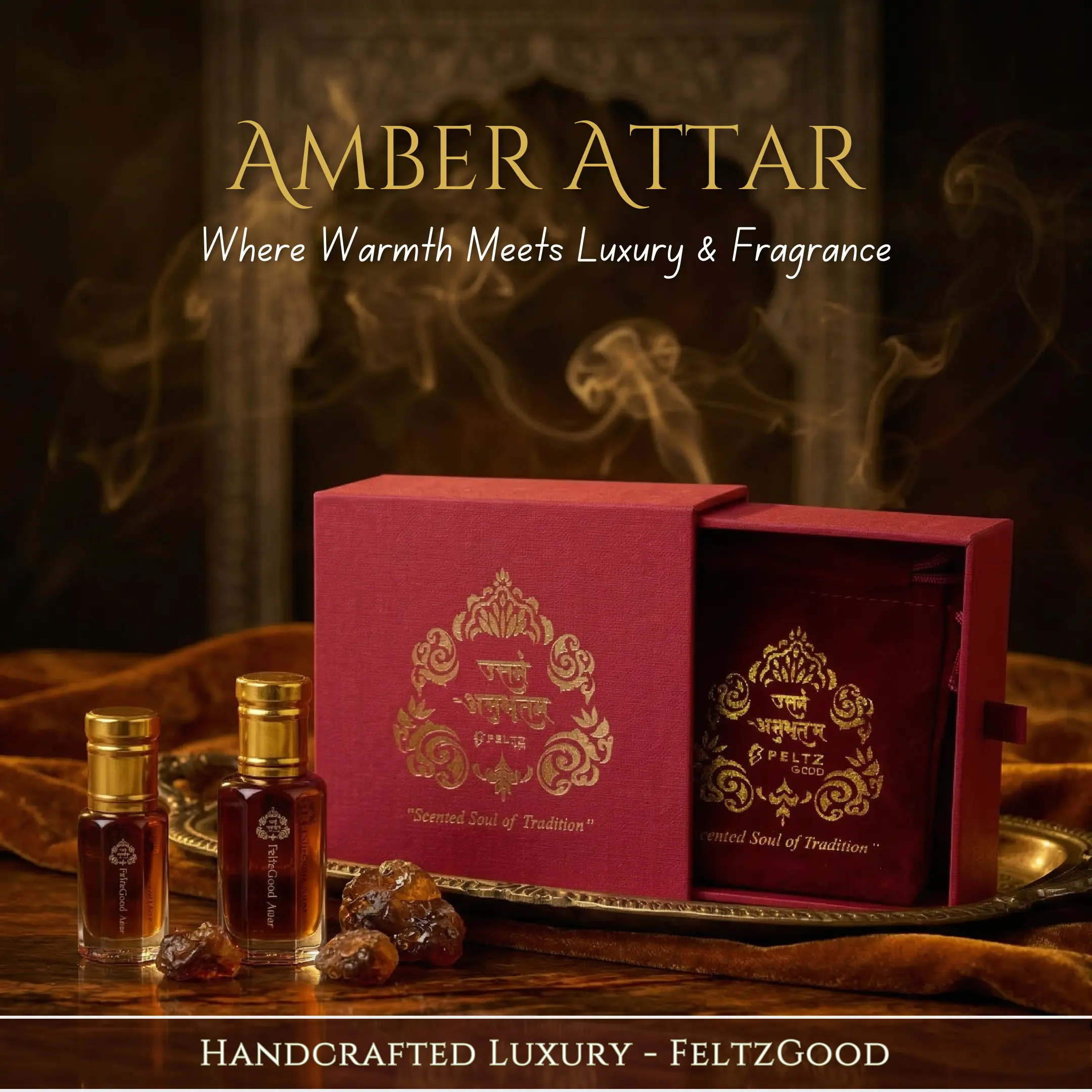 Amber Attar Perfume Oil: Natural Resinous Fragrance - Kannauj, India