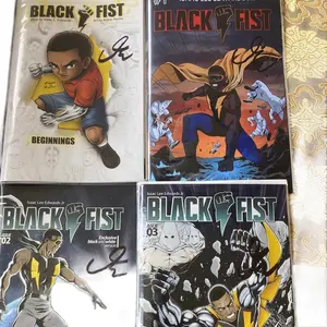 Black Fist Signed Bundle - Includes Beginnings, Issues 01, 02 & 03! Featuring A Guarantee Signature From Me To You!!!