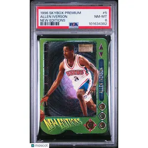 1996 Skybox Premium New Editions Allen Iverson #5 PSA 8