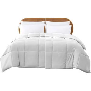 Down Alternative Reversible Comforter White/White King