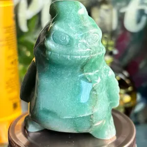 Oogie Boogie from The Nightmare Before Christmas Collectible Figurine Green Aventurine Statue