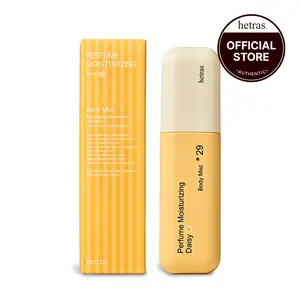 [hetras] Perfume Body Mist, Daisy Scent | Moisturizing Niacinamide Body Spray | Body Glow, Smooth Skin | for Texture & Uneven Skin tone | Long-Lasting Skin Scent | Korean Skincare, 4.06 Fl.Oz