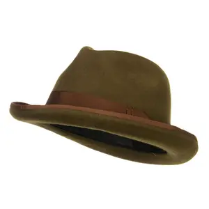Men's Brushed Wool Felt Fedora